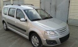 1 399 р. Решётка радиатора верхняя Sport Лада Ларгус дорестайлинг R90 (2012-2021) (Неокрашенная)  с доставкой в г. Керчь. Увеличить фотографию 6