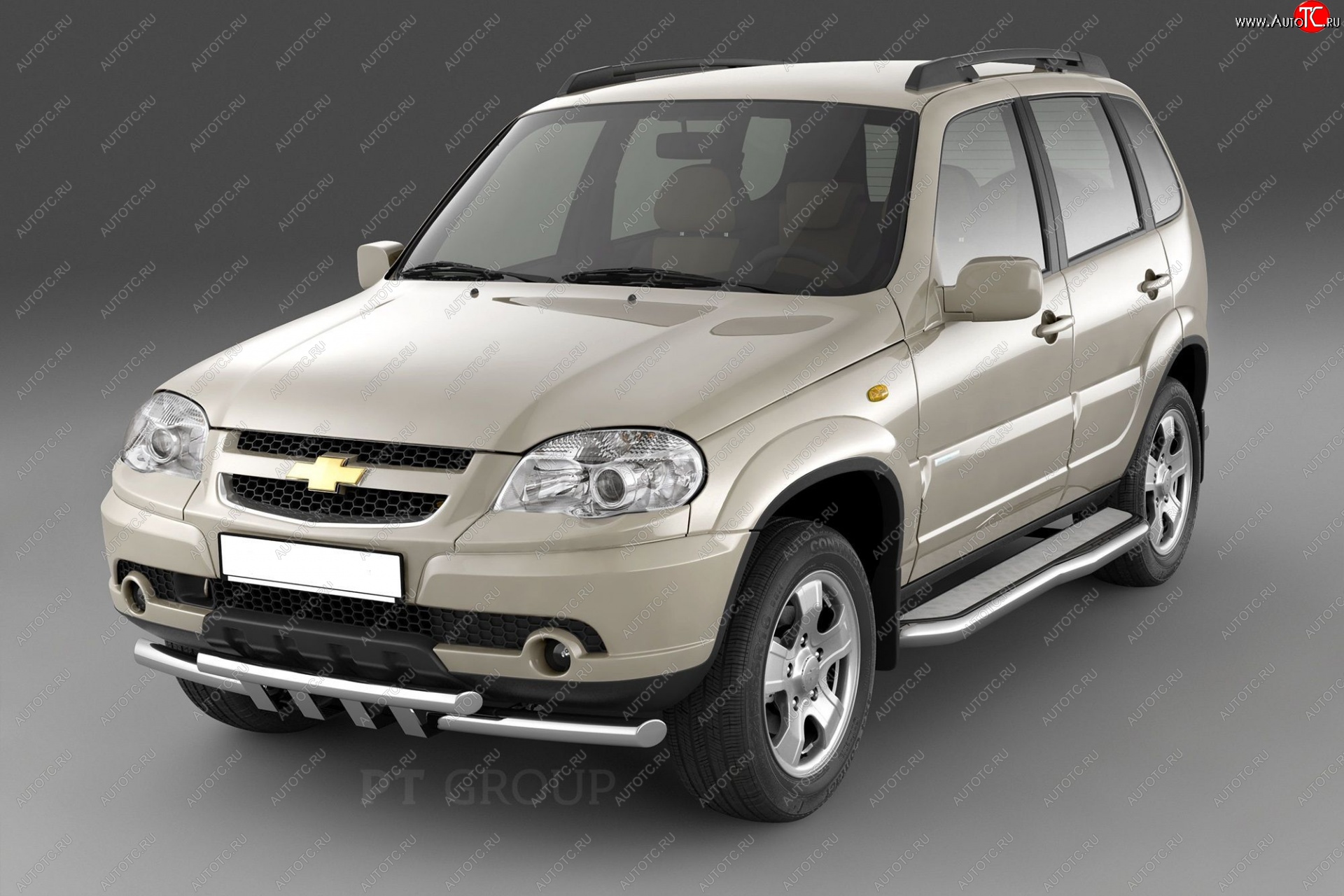 26 999 р. Порожки для ног из трубы Ø51 с алюминиевой фигурной площадкой Petroil Tuning  Chevrolet Niva  2123 (2009-2020), Лада 2123 (Нива Шевроле) (2009-2021) (Нержавеющая полированная сталь)  с доставкой в г. Керчь