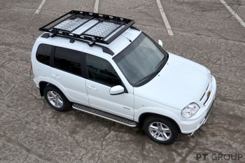 20 449 р. Порожки для ног Petroil Tuning (Ø51 мм)  Chevrolet Niva  2123 (2009-2020), Лада 2123 (Нива Шевроле) (2009-2021) (Нержавеющая полированная сталь)  с доставкой в г. Керчь. Увеличить фотографию 3