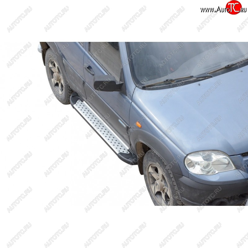 16 499 р. Порожки для ног Бумер (алюминий)  Chevrolet Niva  2123 (2009-2020), Лада 2123 (Нива Шевроле) (2009-2021)  с доставкой в г. Керчь