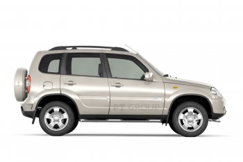 12 899 р. Защита порогов из трубы Ø63 мм с проступью Petroil Tuning  Chevrolet Niva  2123 (2009-2020), Лада 2123 (Нива Шевроле) (2009-2021) (Нержавеющая полированная сталь)  с доставкой в г. Керчь. Увеличить фотографию 2