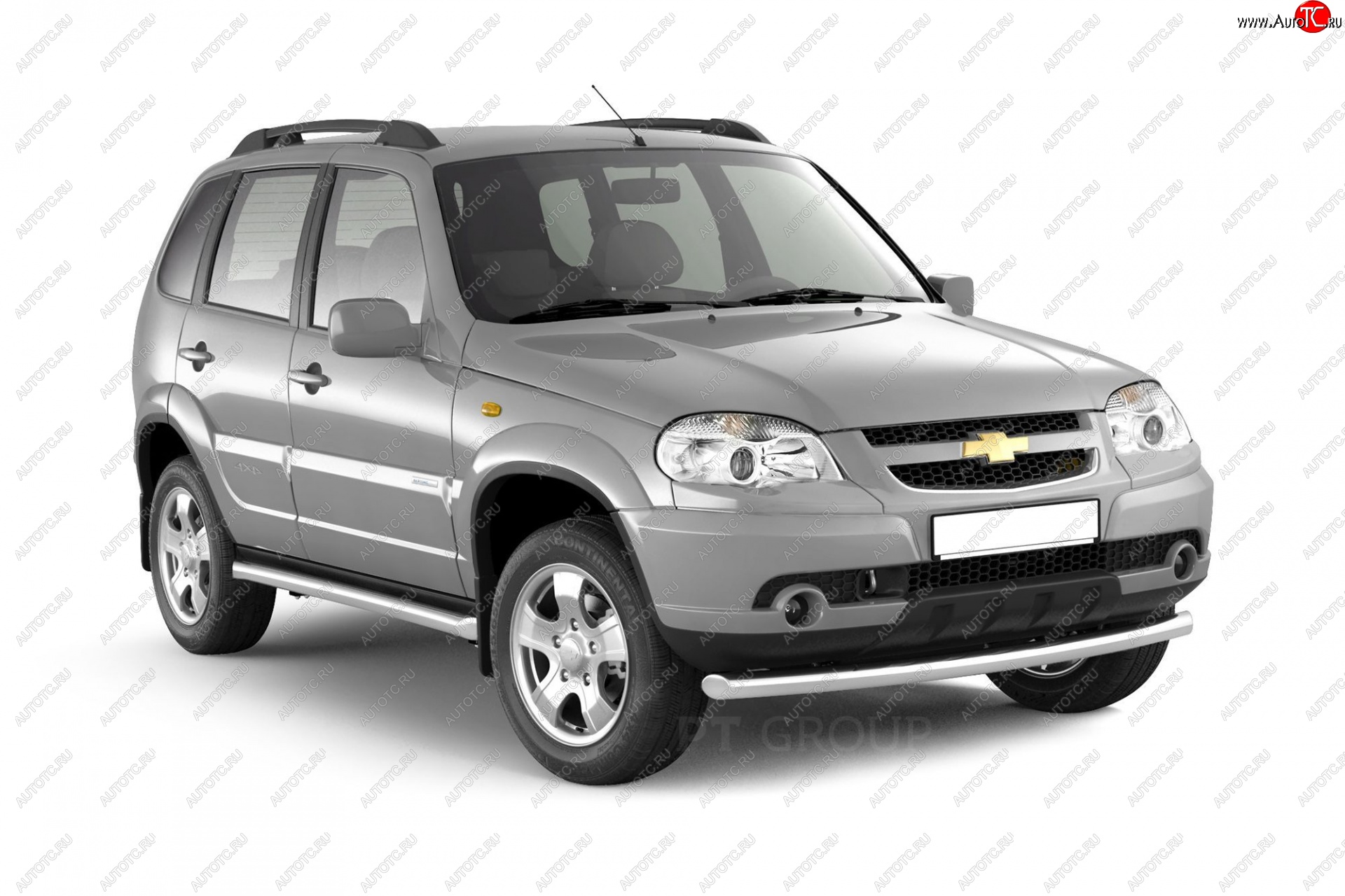 11 059 р. Защита переднего бампера одинарная из трубы d63 мм Petroil Tuning  Chevrolet Niva  2123 (2009-2020), Лада 2123 (Нива Шевроле) (2009-2021) (Нержавеющая полированная сталь)  с доставкой в г. Керчь