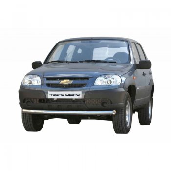 Защита переднего бампера ТехноСфера (Техно Сфера) (нержавейка, d63.5 mm) Chevrolet Niva  2123 (2009-2020), Лада 2123 (Нива Шевроле) (2009-2021)