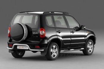 11 099 р. Защита заднего бампера Petroil Tuning Волна (d63)  Chevrolet Niva  2123 (2009-2020), Лада 2123 (Нива Шевроле) (2009-2021) (Нержавеющая полированная сталь)  с доставкой в г. Керчь. Увеличить фотографию 2