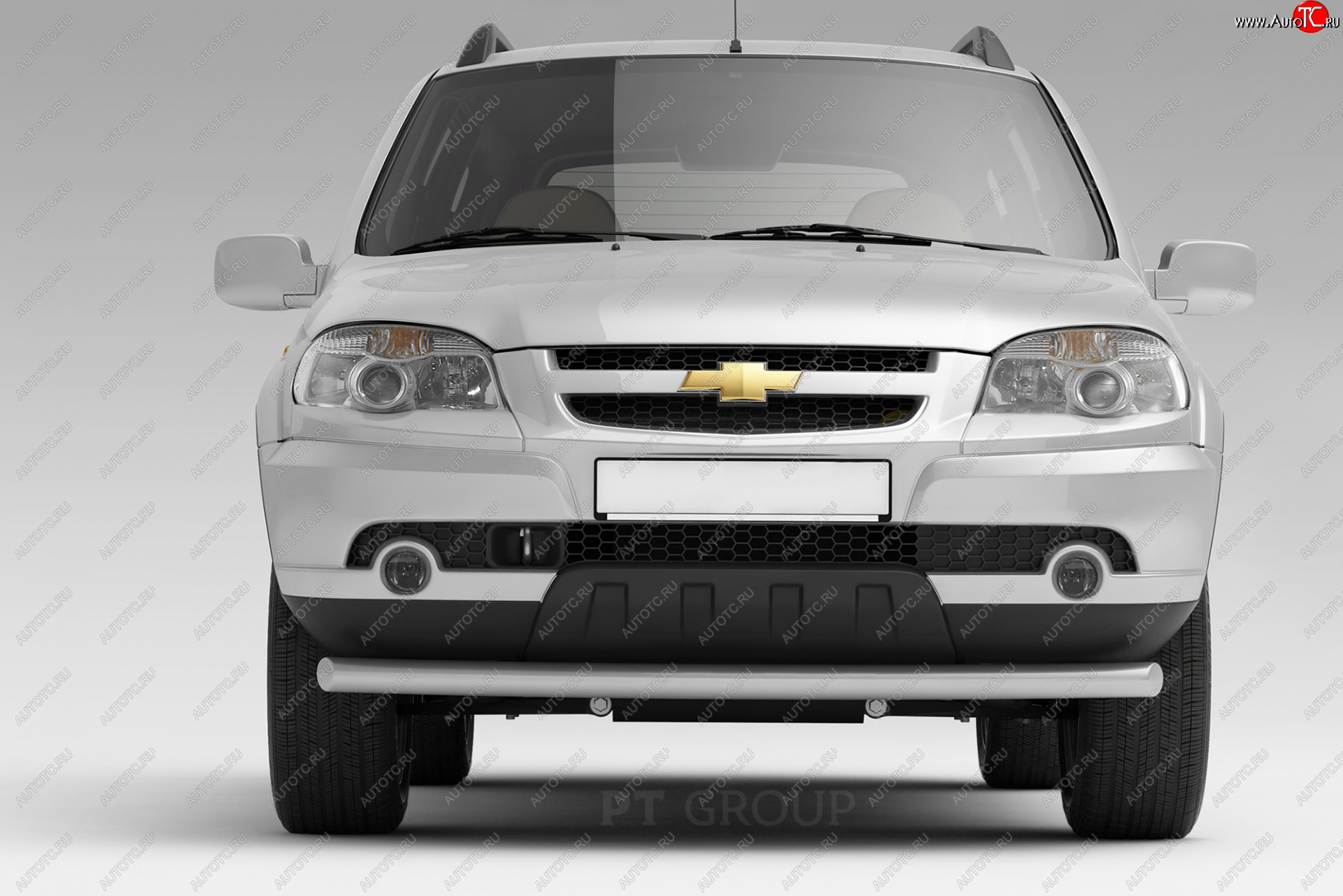 4 449 р. Защита переднего бампера Petroil Tuning (Ø63 мм)  Chevrolet Niva  2123 (2009-2020), Лада 2123 (Нива Шевроле) (2009-2021) (Сталь полимерным покрытием в цвет: серебристый❞Искра❝)  с доставкой в г. Керчь
