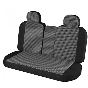 2 199 р. Чехлы для сидений Lord Autofashion Стандарт Плюс (жаккард, 2002-2012)  Chevrolet Niva  2123 (2009-2020), Лада 2123 (Нива Шевроле) (2009-2021) (Чёрный, вставка Стежок Серый)  с доставкой в г. Керчь. Увеличить фотографию 2