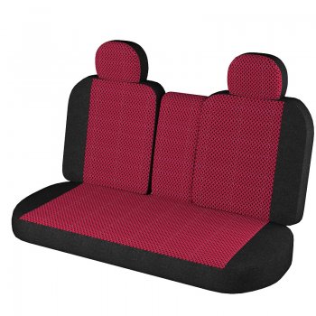 2 749 р. Чехлы для сидений Lord Autofashion Стандарт Плюс (жаккард, 2002-2012)  Chevrolet Niva  2123 (2009-2020), Лада 2123 (Нива Шевроле) (2009-2021) (Чёрный, вставка Рогожка Красная)  с доставкой в г. Керчь. Увеличить фотографию 2