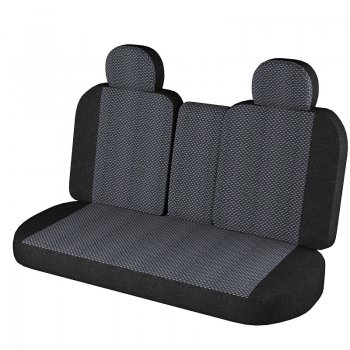 3 099 р. Чехлы для сидений Lord Autofashion Стандарт Плюс (жаккард, 2014-2016)  Chevrolet Niva  2123 (2009-2020), Лада 2123 (Нива Шевроле) (2009-2021) (Чёрный, вставка Ёж Белый)  с доставкой в г. Керчь. Увеличить фотографию 2