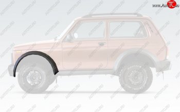 1 829 р. Накладка на колёсную арку Bronto (передняя, левая)  Лада нива 4х4  2121 Бронто (2017-2025) 3 дв. 1-ый рестайлинг, 3 дв. 2-ой рестайлинг (Неокрашенная)  с доставкой в г. Керчь. Увеличить фотографию 2