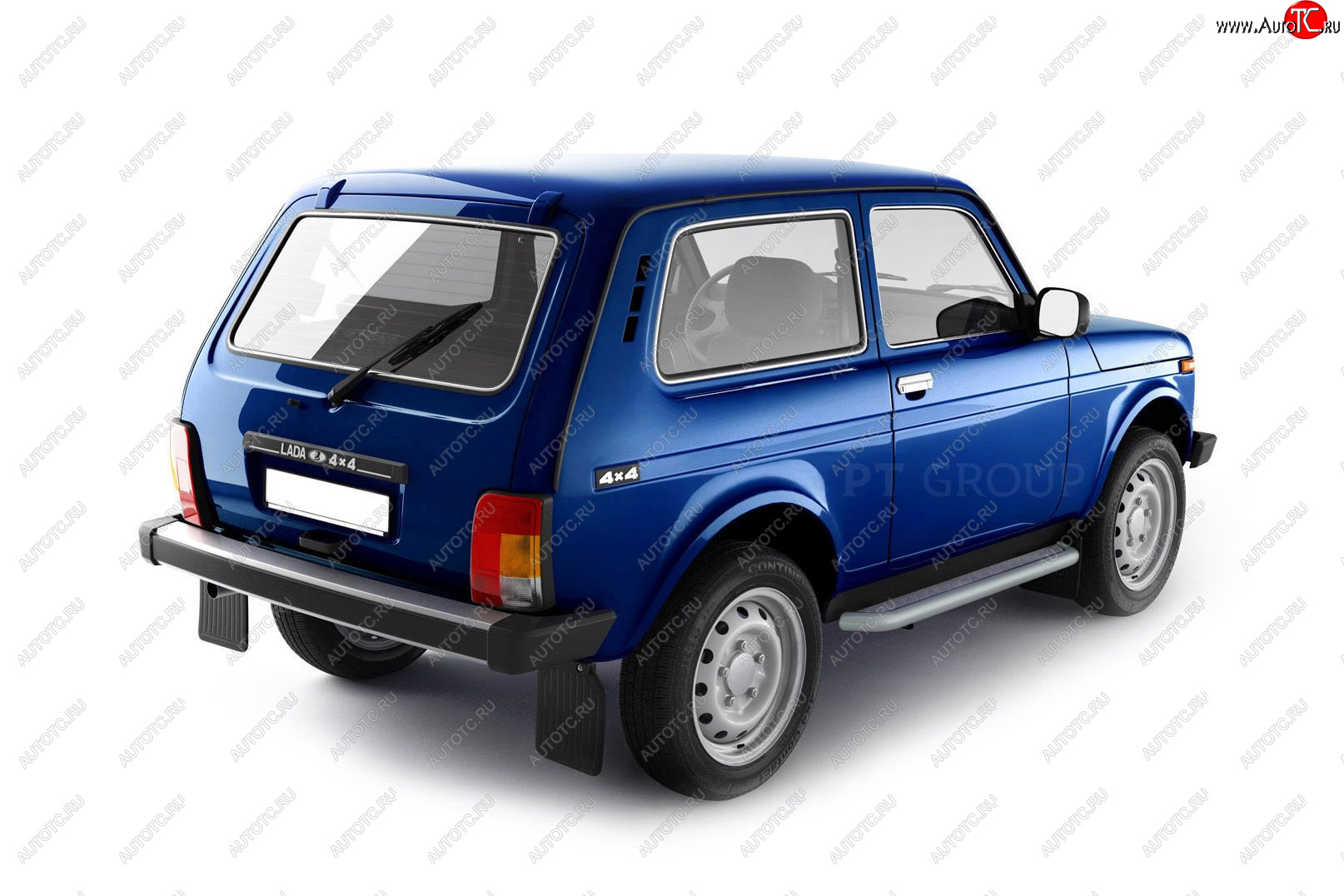 8 589 р. Порожки для ног из трубы Ø51 с алюминиевой площадкой URBAN Petroil Tuning Лада Нива 4х4 2121 3 дв. дорестайлинг (1977-2019) (Сталь с полимерным покрытием в цвет: серебристый ❞Искра❝)  с доставкой в г. Керчь