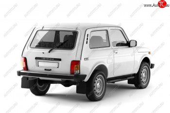 Защита порогов из трубы Ø63 мм с проступью Petroil Tuning Лада Нива 4х4  2121 - нива 4х4 ( 2121,  2131)