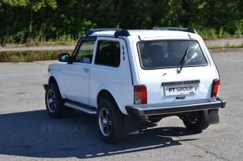 5 299 р. Рейлинги Petroil Tuning (усиленные, в сборе с поперечинами)  Лада Нива 4х4  2121 (1977-2019) 3 дв. дорестайлинг (серебристый муар)  с доставкой в г. Керчь. Увеличить фотографию 4