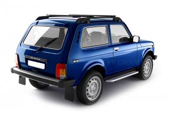 Рейлинги Petroil Tuning (усиленные, в сборе с поперечинами) Лада Нива 4х4  2121 (1977-2019) 3 дв. дорестайлинг