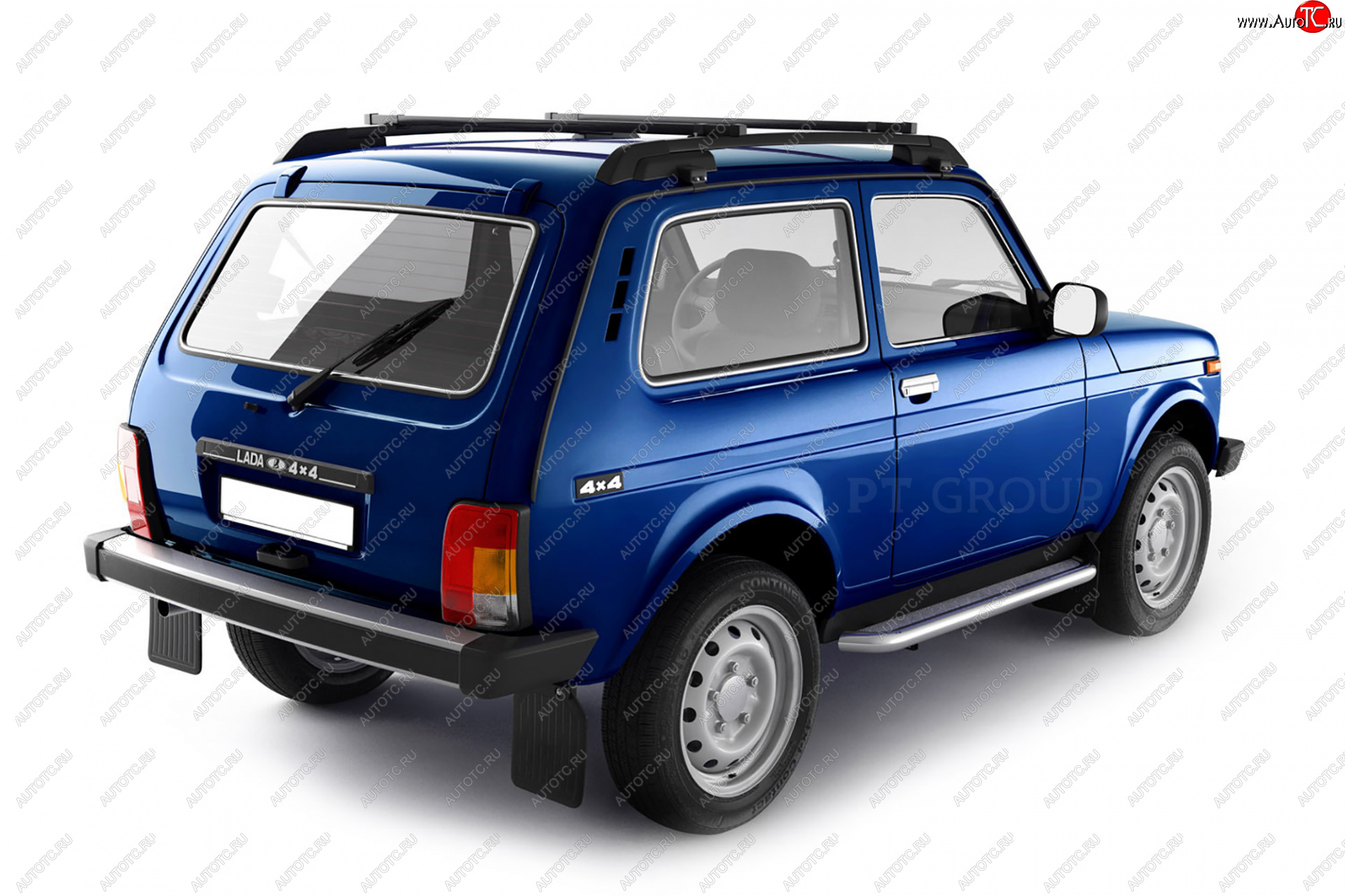 5 299 р. Рейлинги Petroil Tuning (усиленные, в сборе с поперечинами)  Лада Нива 4х4  2121 (1977-2019) 3 дв. дорестайлинг  с доставкой в г. Керчь