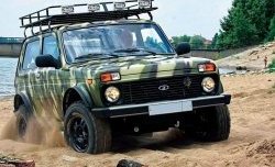 13 249 р. Экспедиционный багажник Бронто  Лада Нива 4х4  2121 (1977-2019) 3 дв. дорестайлинг (Дно: сетка)  с доставкой в г. Керчь. Увеличить фотографию 2