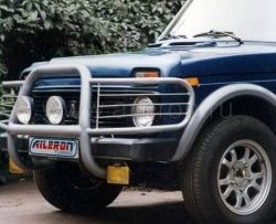 Дефлектор капота Aileron ВИС 2346 ( бортовой,  фургон,) (1998-2025), ВИС 23461 ( бортовой,  фургон,) (1998-2025), Лада Нива 4х4  2121 (1977-2019), Лада нива 4х4 ( 2131,  2121-80,  2121 Бронто,  2121,  2121 (Legend)) (1993-2025)