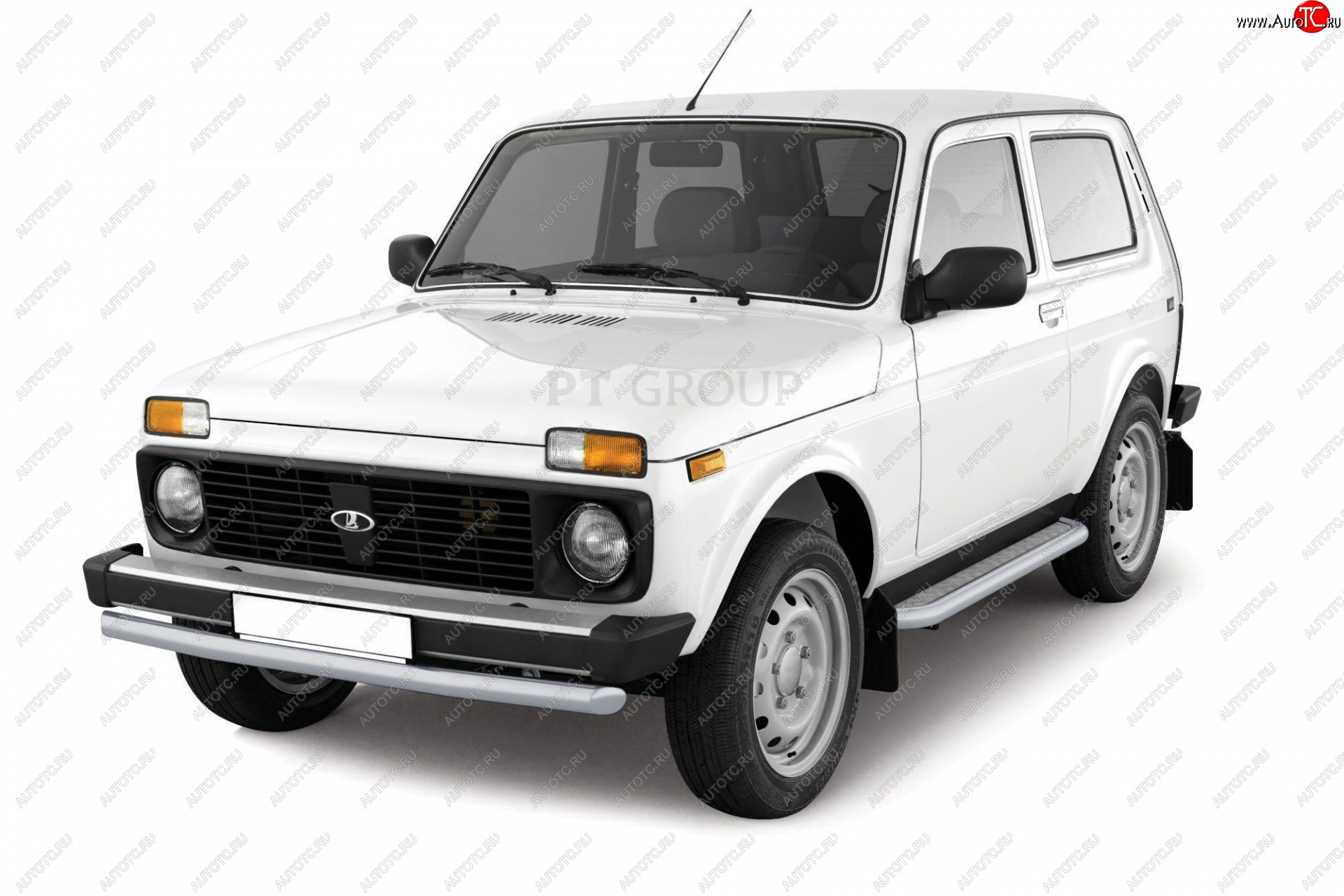 3 969 р. Защита переднего бампера (Ø63 мм) Petroil Tuning Лада нива 4х4 2121 3 дв. 1-ый рестайлинг (2019-2021) (Сталь с полимерным покрытием в цвет: серебристый Искра)  с доставкой в г. Керчь
