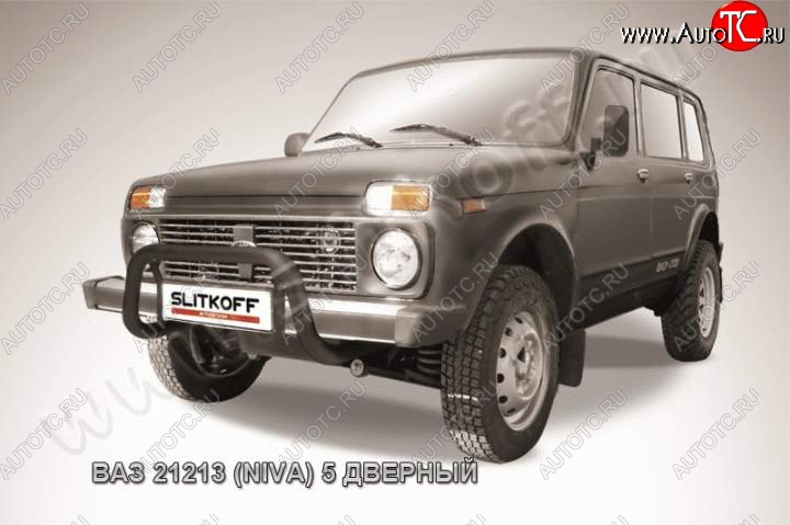 11 299 р. Кенгурятник d57 низкий  Лада нива 4х4 ( 2131,  2121-80) (1993-2019) 5 дв. дорестайлинг, ФОРА (Цвет: серебристый)  с доставкой в г. Керчь
