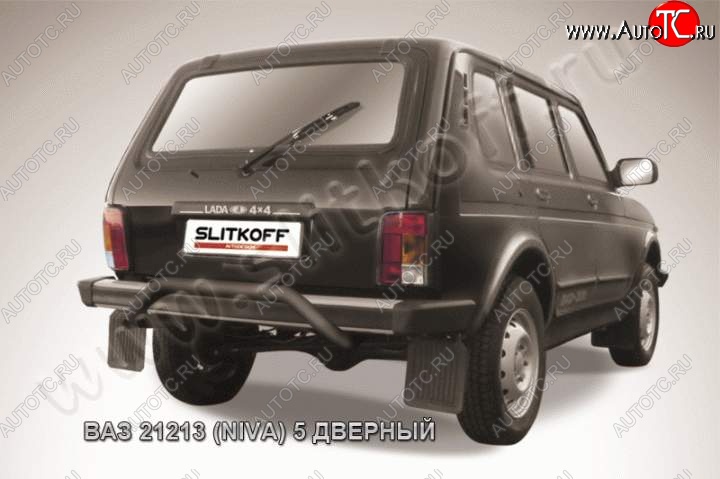 5 999 р. Защита задняя Slitkoff  Лада нива 4х4 ( 2131,  2121-80) (1993-2019) 5 дв. дорестайлинг, ФОРА (Цвет: серебристый)  с доставкой в г. Керчь