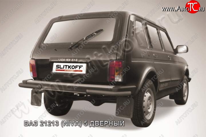 4 189 р. Уголки d57 Лада нива 4х4 2131 5 дв. дорестайлинг (1993-2019) (Цвет: серебристый)  с доставкой в г. Керчь