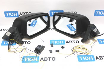 7 099 р. Боковые зеркала в стиле AMG Тюн-Авто (2 шт., электрорегулировка, анти-блик, подогрев)  ВИС 2346 ( бортовой,  фургон,) (1998-2025), ВИС 23461 ( бортовой,  фургон,) (1998-2025), Лада Нива 4х4  2121 (1977-2019), Лада нива 4х4 ( 2131,  2329,  2121-80,  2121 Бронто,  2121,  2121 (Legend)) (1993-2025) (Черный текстурный пластик (шагрень), Неокрашенное)  с доставкой в г. Керчь. Увеличить фотографию 2