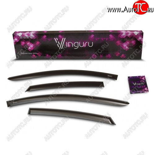 239 р. Дефлекторы окон Vinguru Лада нива 4х4 2121 (Legend) 3 дв. 2-ой рестайлинг (2021-2025)  с доставкой в г. Керчь