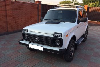 3 989 р. Дневные ходовые огни с поворотниками Тюн-Авто Urban  ВИС 2346 ( бортовой,  фургон,) (1998-2025), ВИС 23461 ( бортовой,  фургон,) (1998-2025), Лада Нива 4х4  2121 (1977-2019), Лада нива 4х4 ( 2131,  2329,  2121-80,  2121 Бронто,  2121,  2121 (Legend)) (1993-2025) (Поворотник в ВЕРХНЕЙ секции, рассеянный свет)  с доставкой в г. Керчь. Увеличить фотографию 3