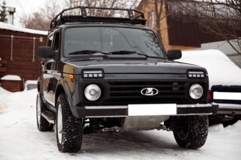 3 989 р. Дневные ходовые огни с поворотниками Тюн-Авто Urban  ВИС 2346 ( бортовой,  фургон,) (1998-2025), ВИС 23461 ( бортовой,  фургон,) (1998-2025), Лада Нива 4х4  2121 (1977-2019), Лада нива 4х4 ( 2131,  2329,  2121-80,  2121 Бронто,  2121,  2121 (Legend)) (1993-2025) (Поворотник в ВЕРХНЕЙ секции, рассеянный свет)  с доставкой в г. Керчь. Увеличить фотографию 5