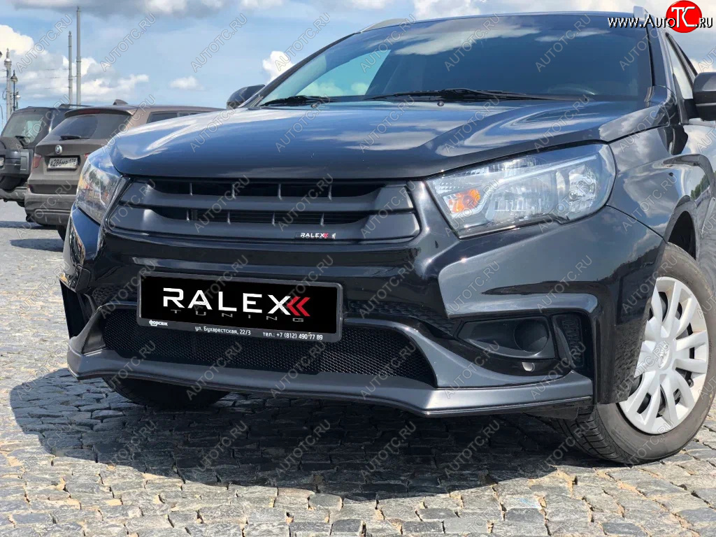 11 449 р. Передний бампер RALEX Лада Веста SW 2181 универсал рестайлинг (2022-2025) (неокрашенный)  с доставкой в г. Керчь