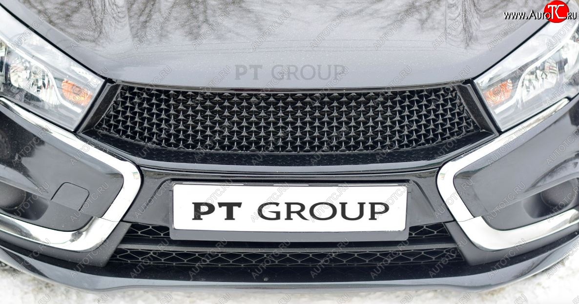 9 789 р. Решетка радиатора Petroil Tuning  Лада Веста ( 2180,  SW 2181) (2015-2023) седан дорестайлинг, универсал дорестайлинг (Комплектация Classic/Comfort)  с доставкой в г. Керчь