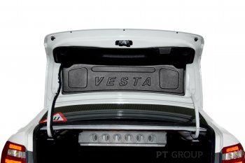 Внутренняя облицовка крышки багажника PT GROUP с надписью (ABS) LADA Vesta 2015- Лада Веста  2180 (2015-2023) седан дорестайлинг