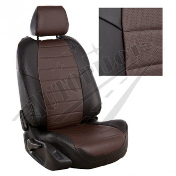 Чехлы сидений AUTOPILOT Экокожа (PC 40/60, с/без подлок.) Лада Веста ( 2180,  SW 2181) - Веста Кросс ( 2181,  2180) (Черный + Шоколад)