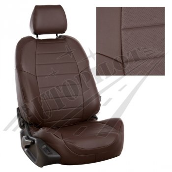 Чехлы сидений AUTOPILOT Экокожа (PC 40/60, с/без подлок.) Лада Веста ( 2180,  SW 2181) - Веста Кросс ( 2181,  2180) (Шоколад + Шоколад)