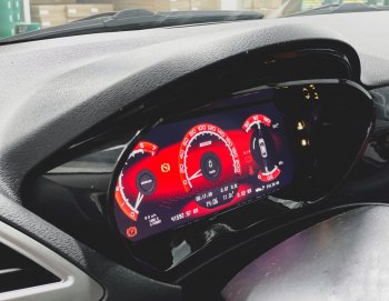 42 949 р. Электронная панель приборов Тюн-Авто “Vision” Лада Веста SW 2181 универсал дорестайлинг (2017-2022) (Темно-серый, матовый)  с доставкой в г. Керчь. Увеличить фотографию 2