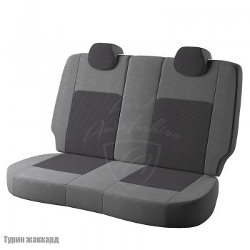 4 799 р. Чехлы для сидений Lord Autofashion Турин (жаккард)  Лада Веста  SW 2181 (2017-2025) универсал дорестайлинг, универсал рестайлинг (Серый Норд, вставка Тропик)  с доставкой в г. Керчь. Увеличить фотографию 2
