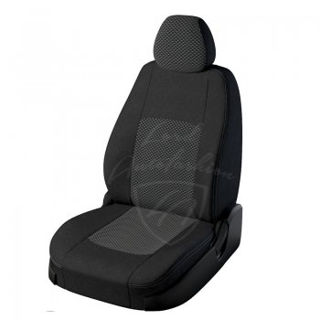 Чехлы для сидений Lord Autofashion Турин (жаккард) Лада Веста  SW 2181 (2017-2025) универсал дорестайлинг, универсал рестайлинг (Черный, вставка Люкс-77)