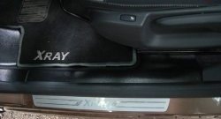 2 479 р. Накладки на ковролин дверного проема АртФорм Renault Logan 2 дорестайлинг (2014-2018) (Передние)  с доставкой в г. Керчь. Увеличить фотографию 2