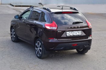 7 949 р. Рейлинги Petroil Tuning  Лада XRAY (2016-2022) (Черный муар)  с доставкой в г. Керчь. Увеличить фотографию 2