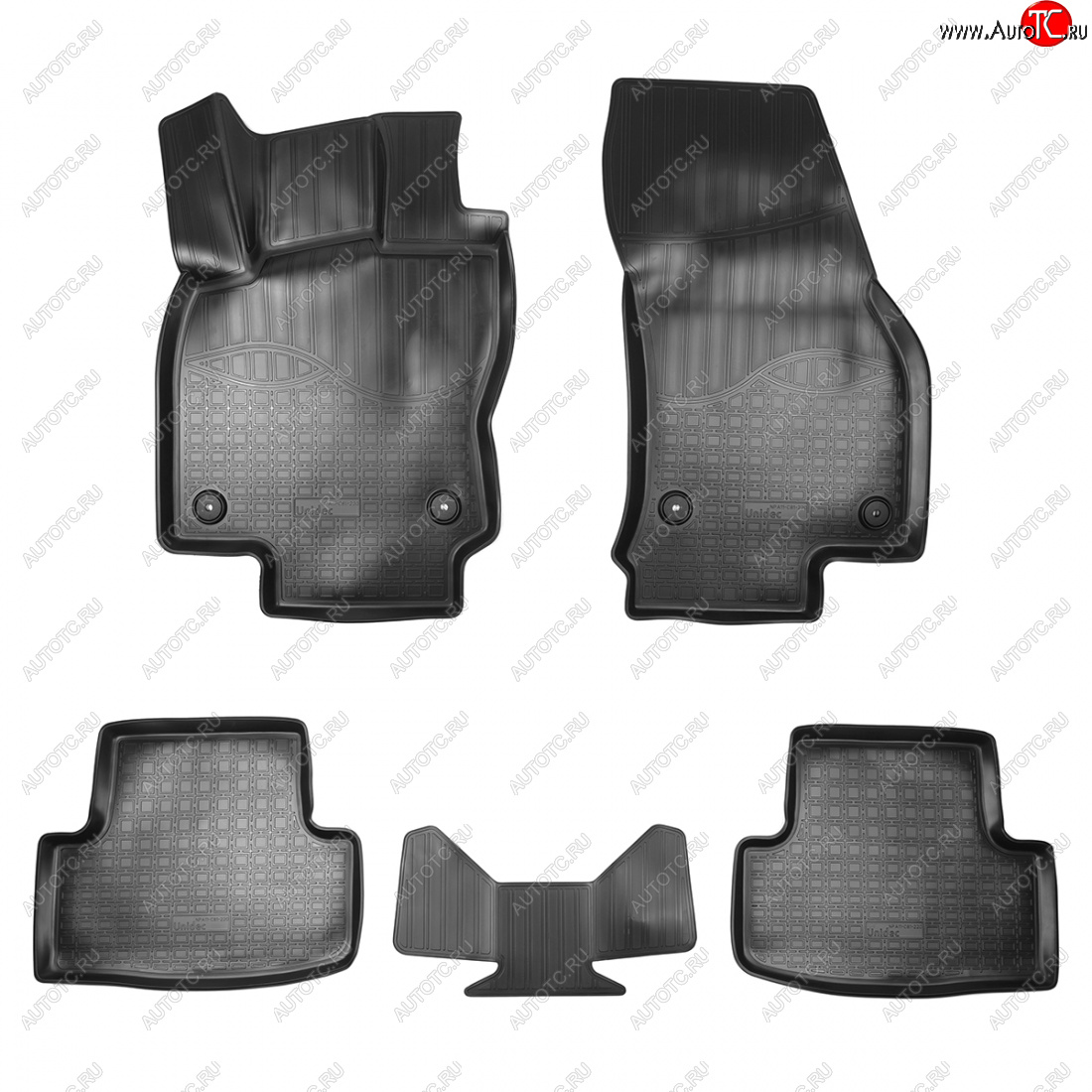 2 139 р. Коврики салона Norplast Unidec  Volkswagen Taos (2020-2022) (черные)  с доставкой в г. Керчь