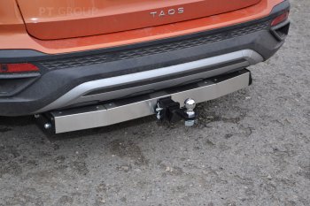 17 659 р. Фаркоп Petroil Tuning (съемный квадрат, с нержавеющей пластиной)  Volkswagen Taos (2020-2022)  с доставкой в г. Керчь. Увеличить фотографию 2