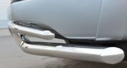 18 549 р. Защита переднего бампера (2 трубыØ63 и 42 мм, нержавейка) SLITKOFF  Volkswagen Amarok (2009-2016) дорестайлинг  с доставкой в г. Керчь. Увеличить фотографию 3