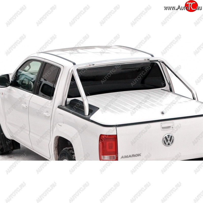 41 999 р. Защитная дуга багажника ТехноСфера (Техно Сфера) (Ø63,5 мм)  Volkswagen Amarok (2009-2016) дорестайлинг (Нержавейка)  с доставкой в г. Керчь