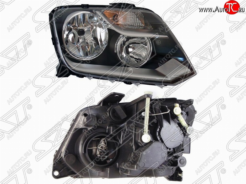 10 799 р. Правая фара SAT Volkswagen Amarok дорестайлинг (2009-2016)  с доставкой в г. Керчь
