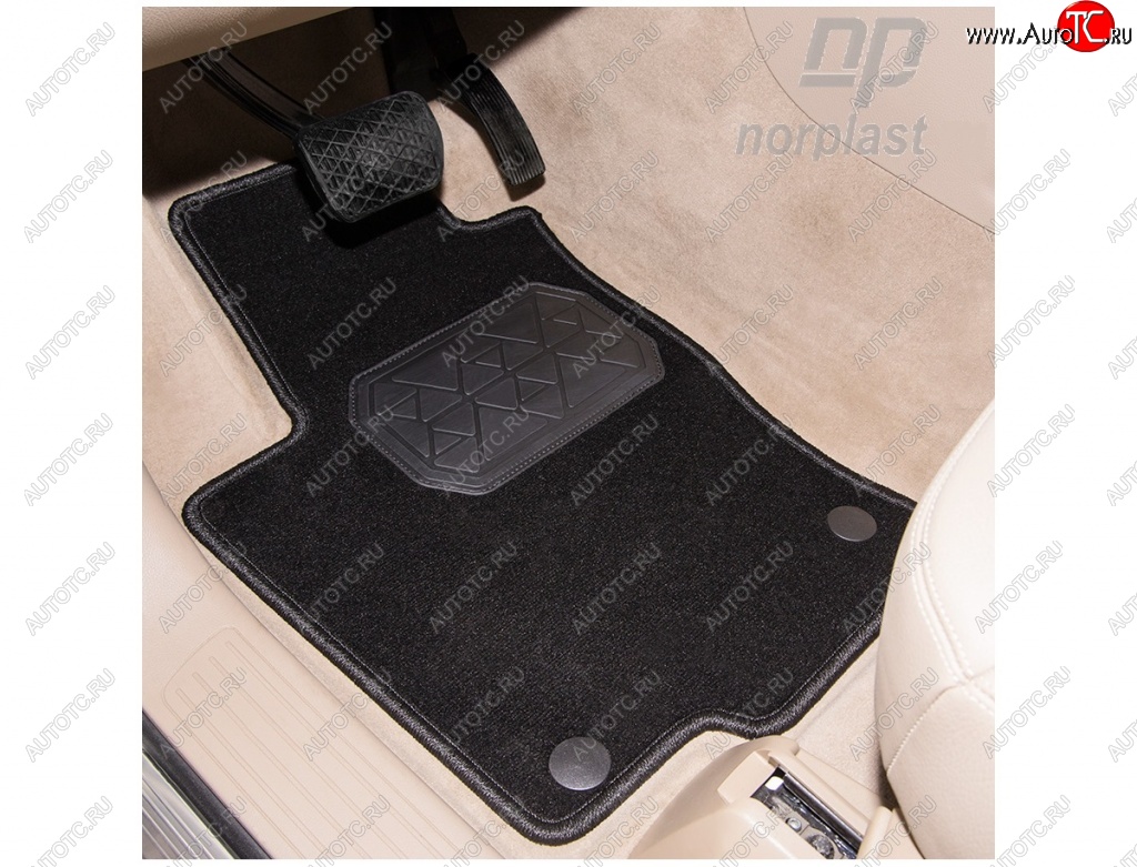 4 749 р. Комплект ковриков в салон Norplast (текстиль) Volkswagen Amarok дорестайлинг (2009-2016)  с доставкой в г. Керчь