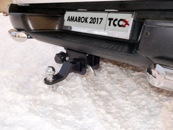 Фаркоп (тягово-сцепное устройство) TCC Volkswagen Amarok (2009-2022) дорестайлинг, рестайлинг (Оцинкованный, шар E - оцинкованный)