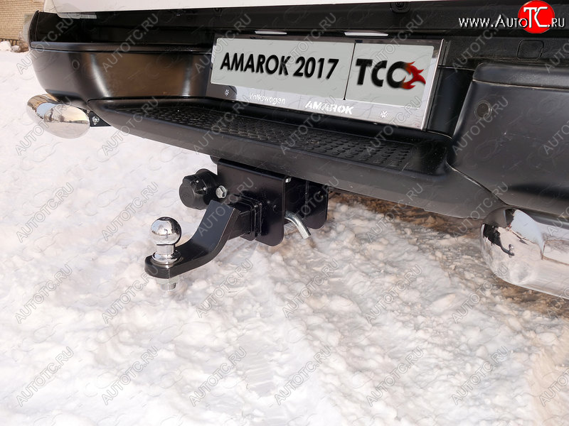 11 649 р. Фаркоп (тягово-сцепное устройство) TCC Volkswagen Amarok рестайлинг (2016-2022) (Оцинкованный, шар E - оцинкованный)  с доставкой в г. Керчь