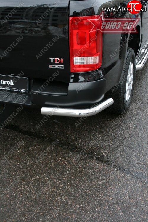 10 889 р. Защита заднего бампера Souz-96 (d60) Volkswagen Amarok дорестайлинг (2009-2016)  с доставкой в г. Керчь