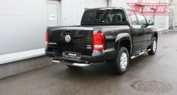 13 139 р. Защита заднего бампера с проступью Souz-96 (d76, короткая) Volkswagen Amarok дорестайлинг (2009-2016)  с доставкой в г. Керчь. Увеличить фотографию 2