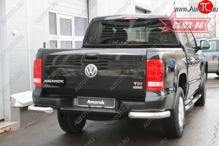 12 779 р. Защита заднего бампера Souz-96 (d76) Volkswagen Amarok дорестайлинг (2009-2016)  с доставкой в г. Керчь