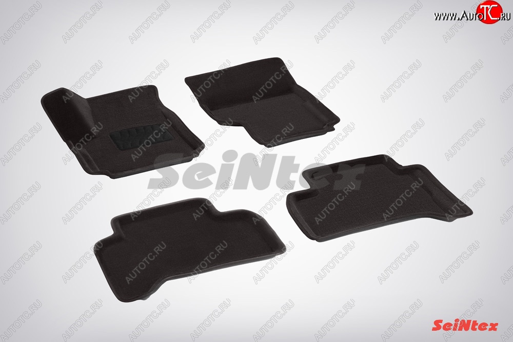 5 899 р. Износостойкие коврики в салон 3D VW AMAROK черные (компл) Volkswagen Amarok дорестайлинг (2009-2016)  с доставкой в г. Керчь